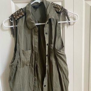 Flowy GUESS tank with embellishments